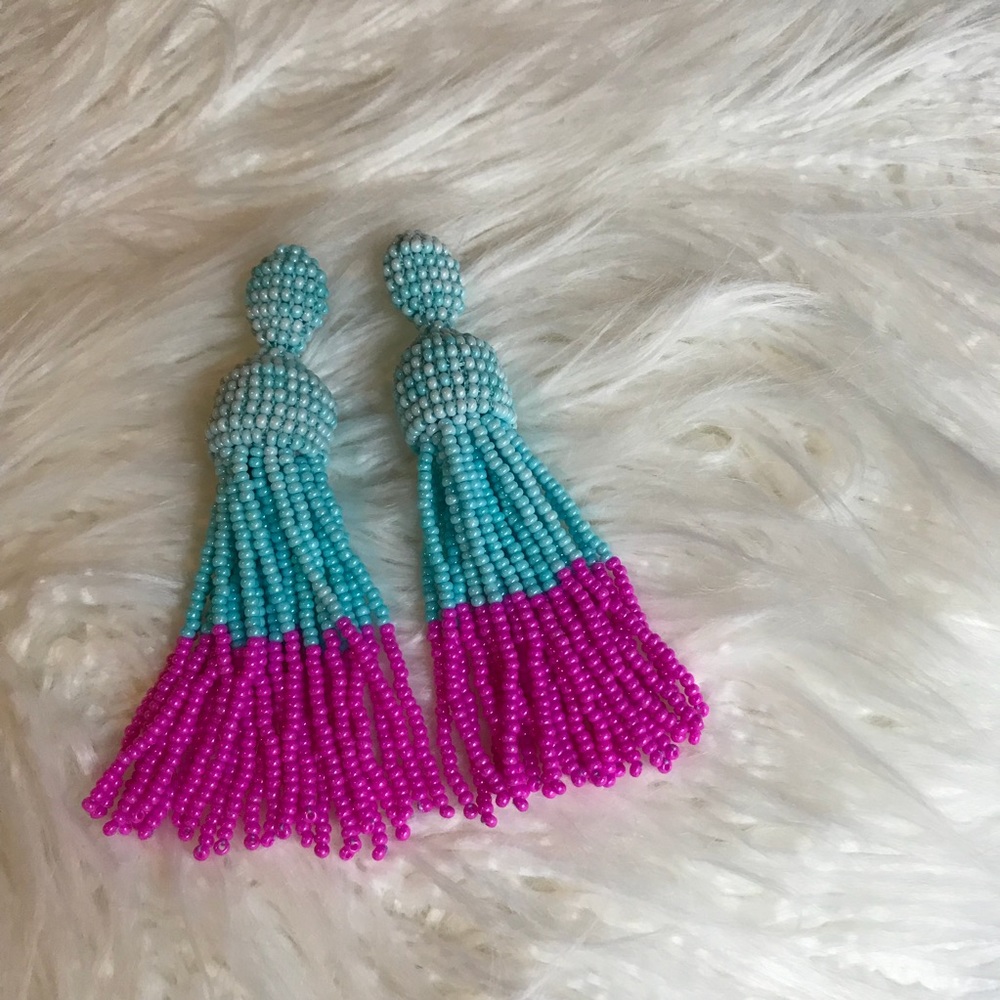 Beaded Tassel Earrings